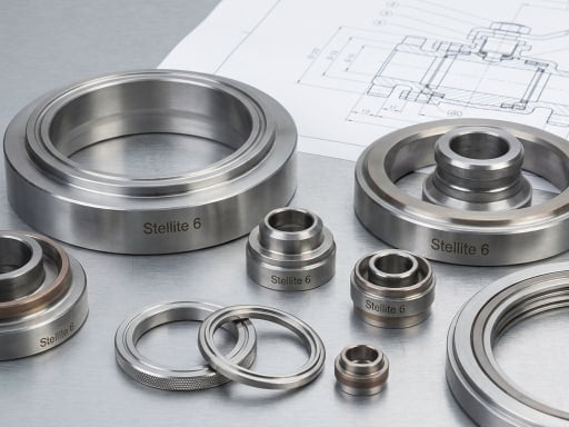 What are the Benefits of Using Stellite 6 for Valve Seats and Seal Rings?