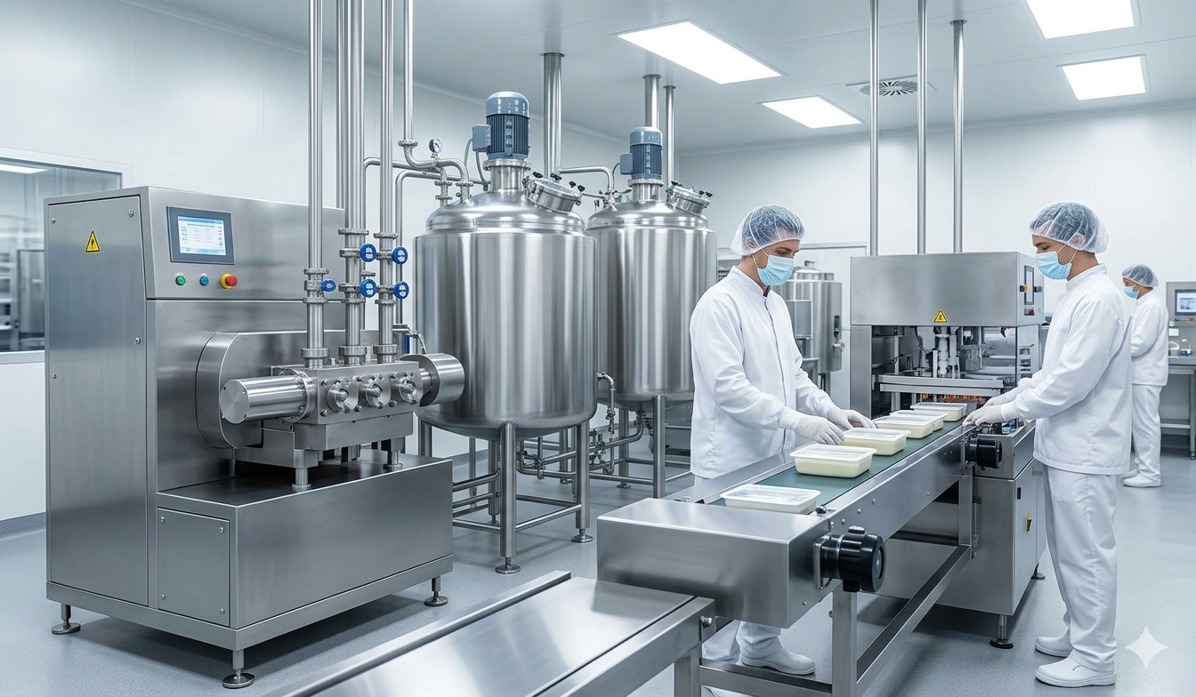 Food processing centrifuges homogenizers and sealing equipment