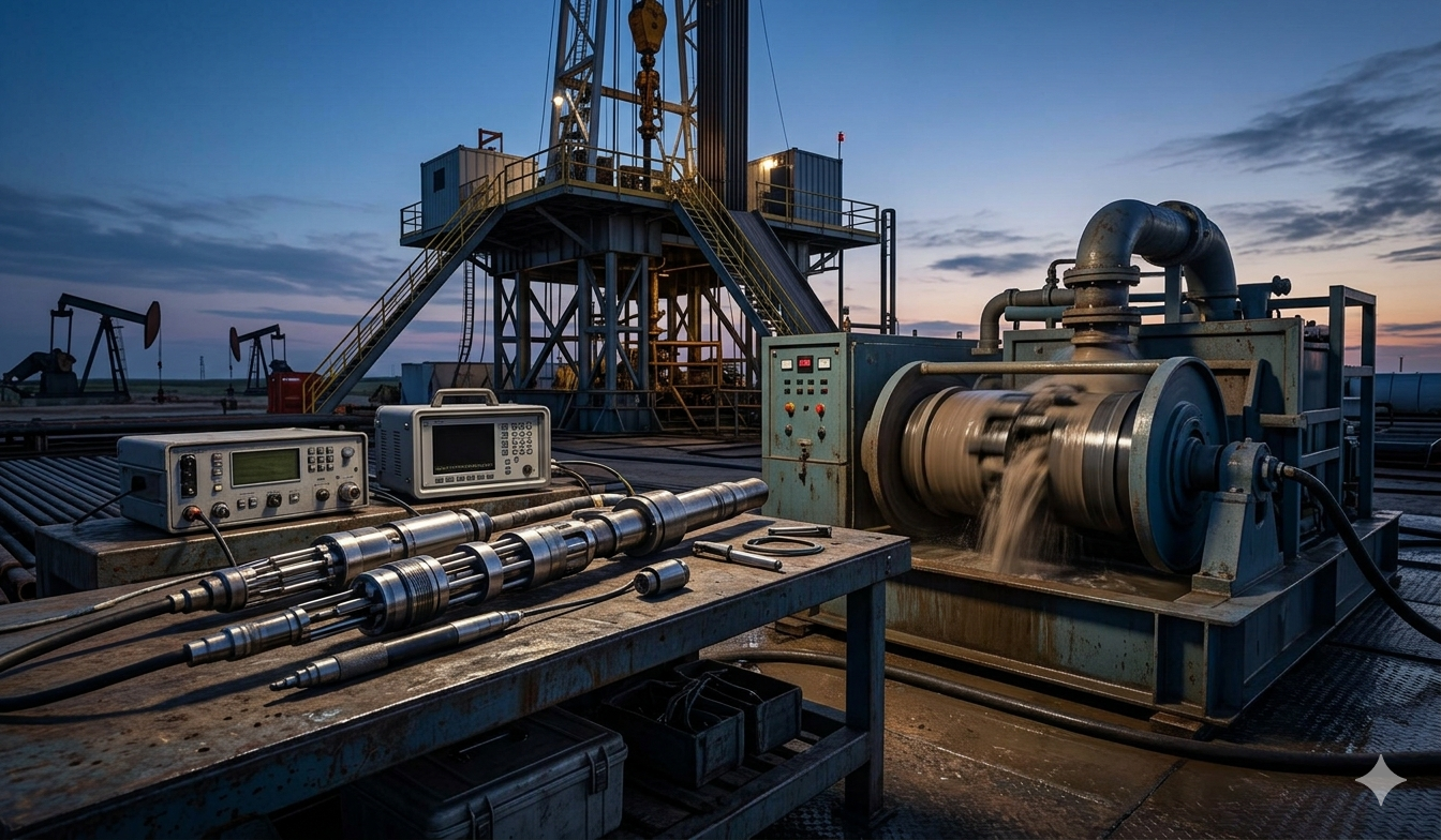 Oil and gas drilling and downhole measurement equipment