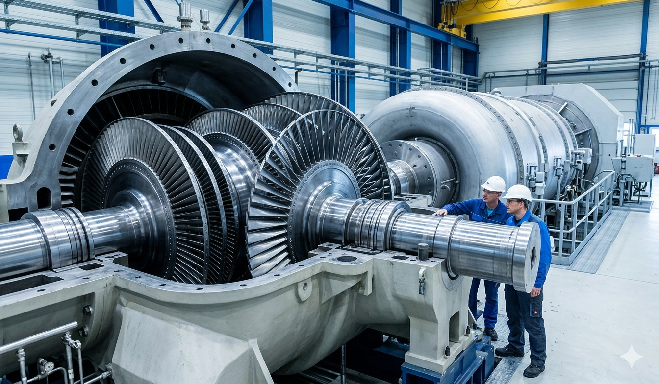 Power generation turbines and industrial generator equipment