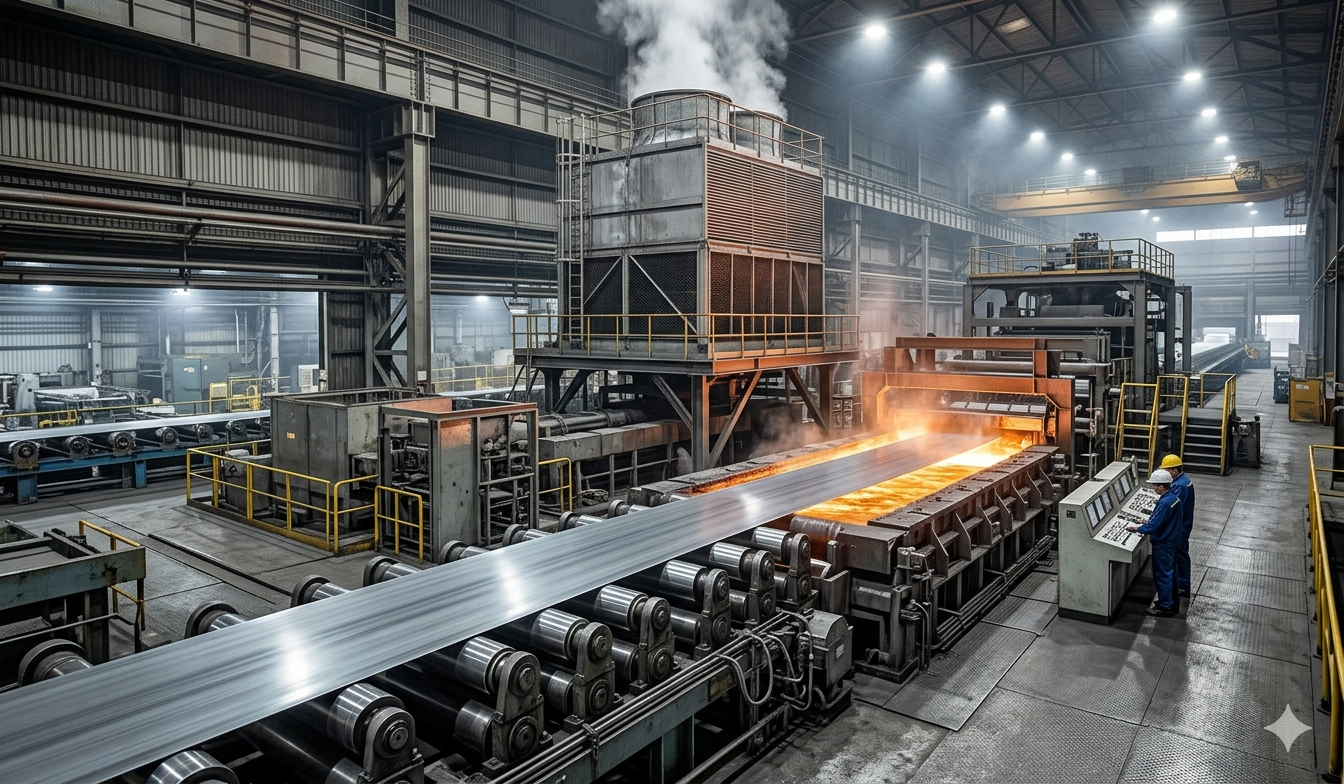 Steel processing and continuous hot-dip galvanizing lines