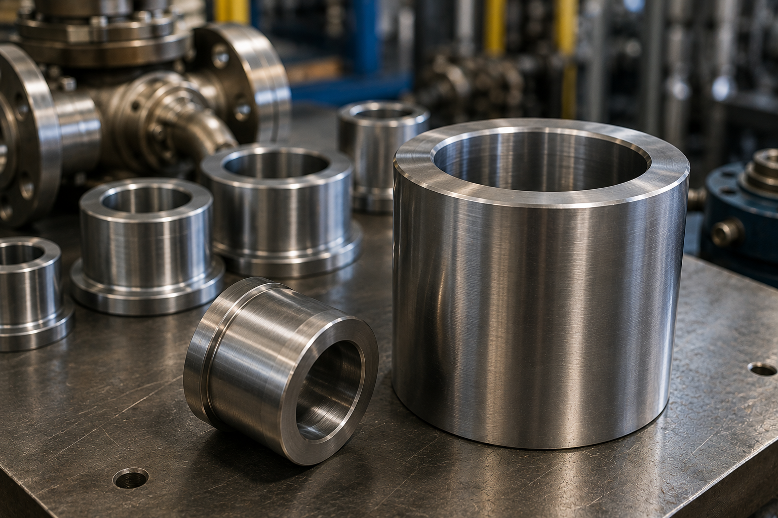 A custom machined Stellite 6B bushing