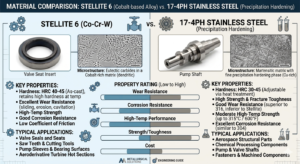 Stellite 6 vs 17-4PH Stainless Steel: Which is Right for Your Application?